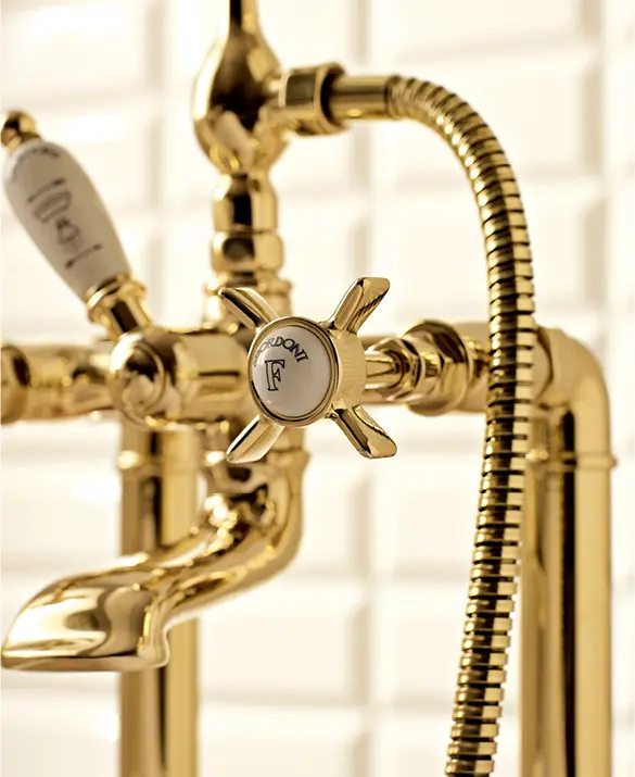 Sbordoni 1910 - Antica free standing bath shower mixer.