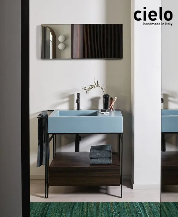 Cabinet with washbasin Narciso Mini by Ceramica Cielo