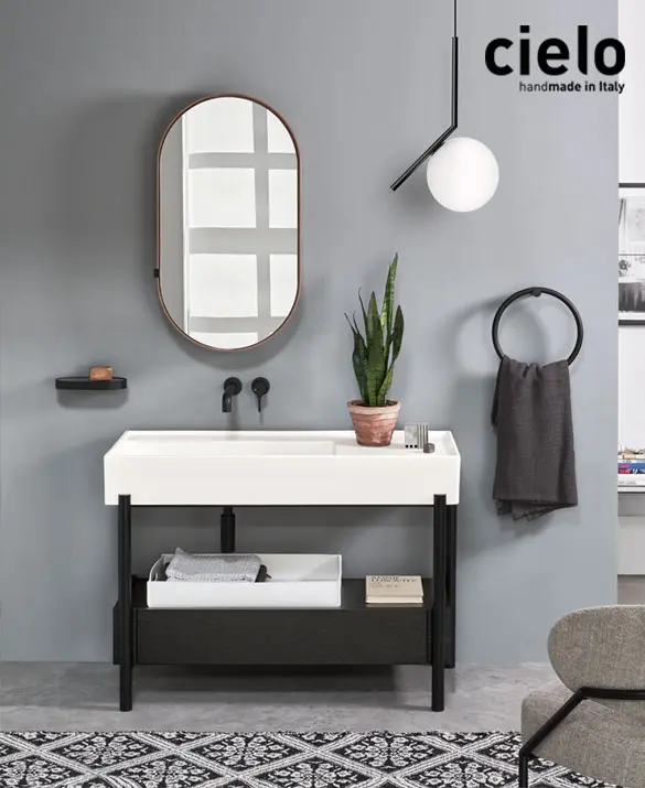 Cabinet with washbasin Plinio by Ceramica Cielo