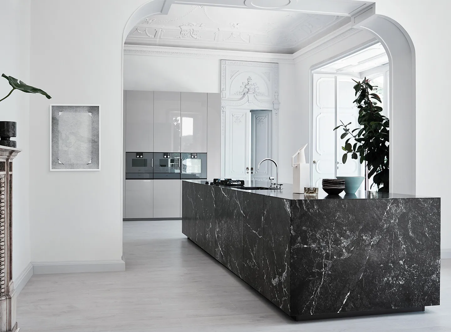 Cesar kitchens - N_elle in marmo Grigio Carnico