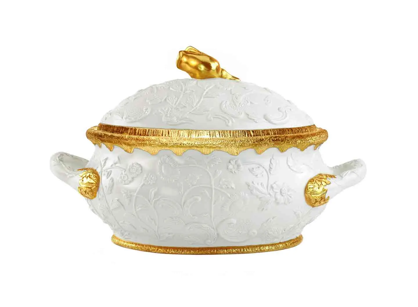 WHITE TAORMINA SOUP TUREEN 