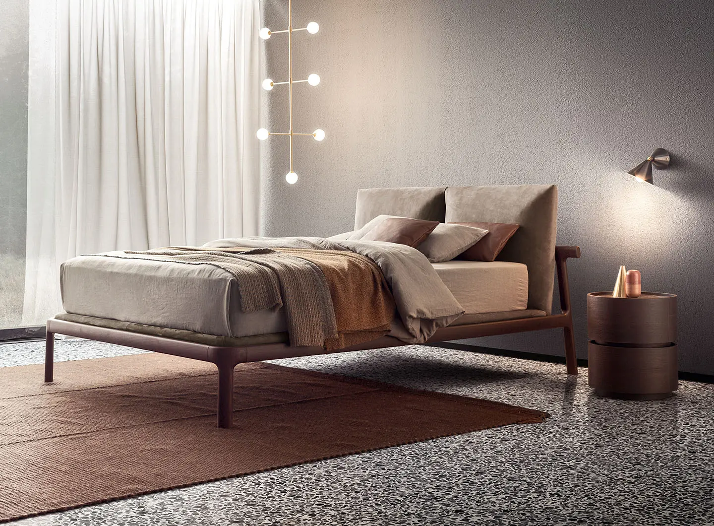 letto fushimi design philippe tabet per pianca