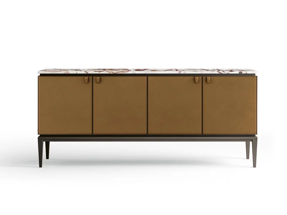 CPRN Homood - Credenza con ante in cuoio