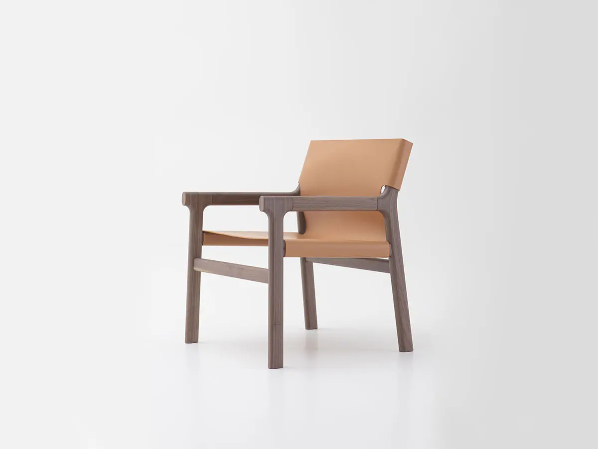 fushimi lounge armchair designed by philippe tabet per pianca