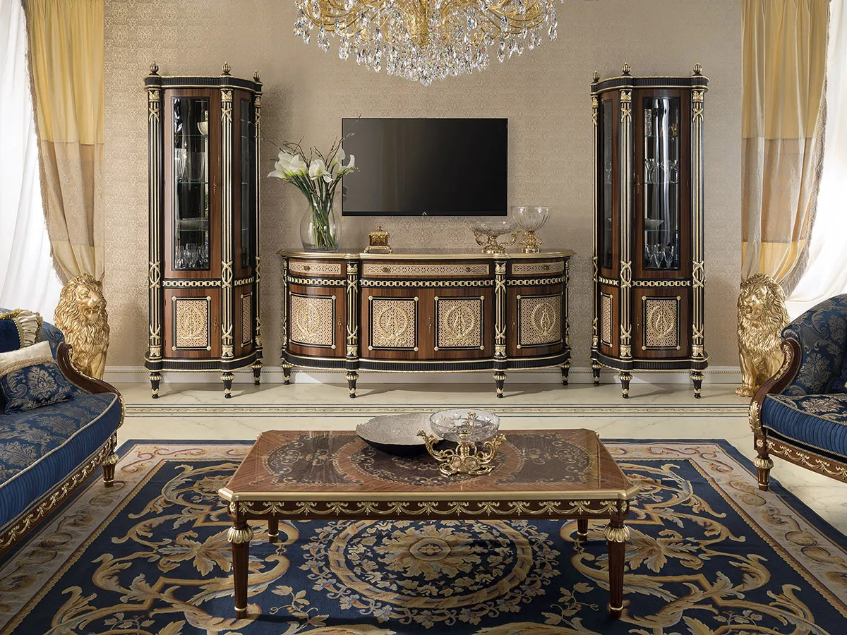 ROYAL Meuble tv escamotable en bois By Modenese Luxury Interiors