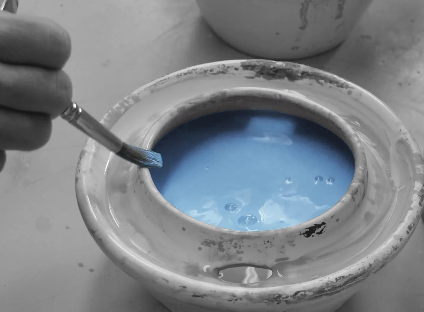 Blu Ponti of Ceramica Francesco De Maio Light Blue colours