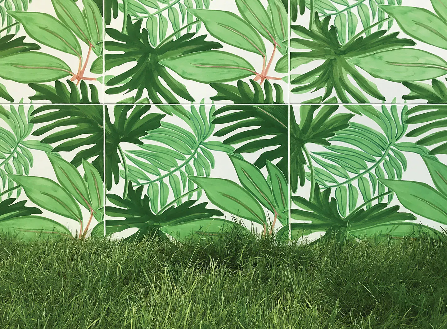 Verde Verticale di Ceramica Francesco De Maio – Decoro Tropical