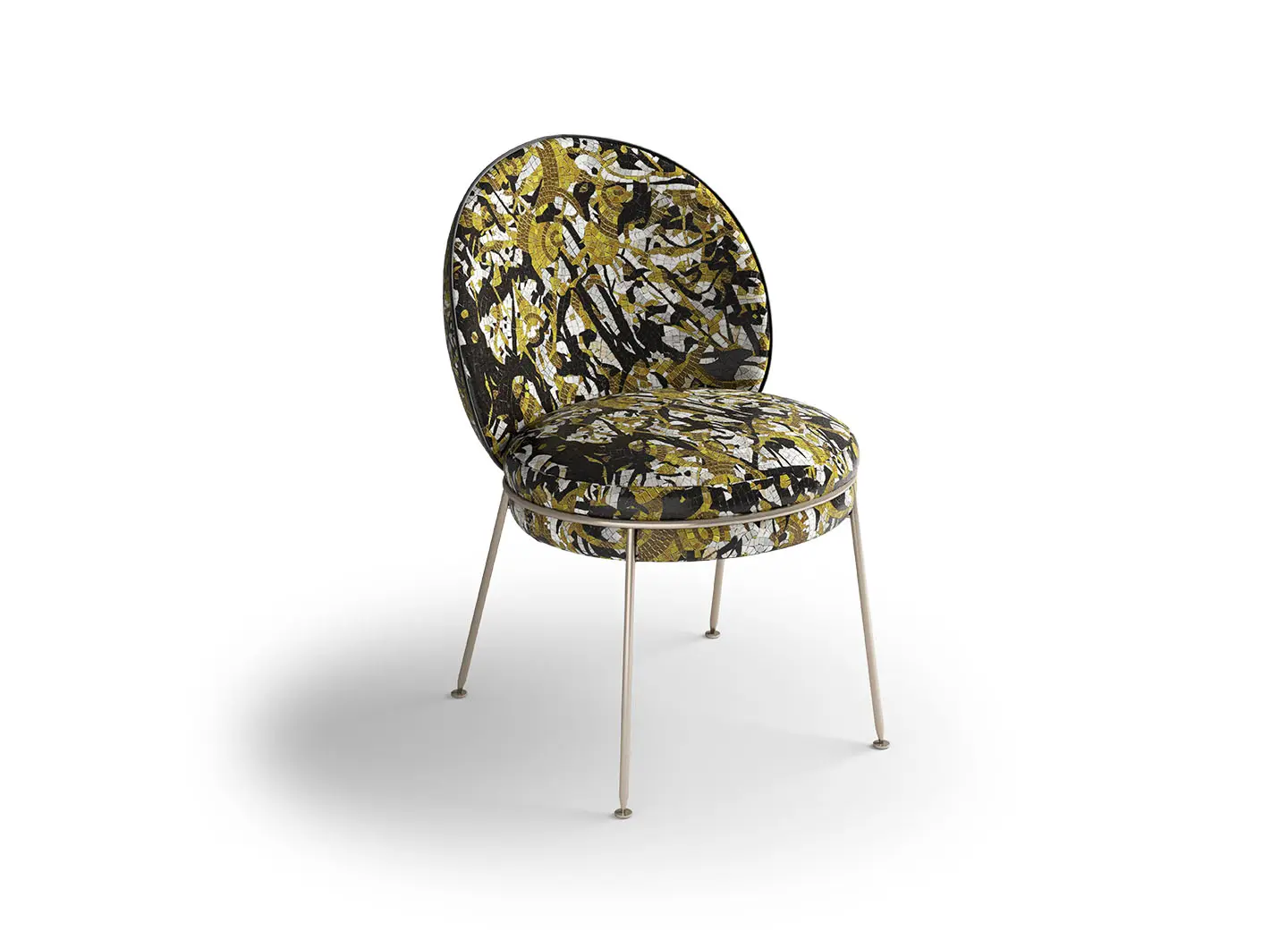 Amaretto Dripping Mustard Armchair