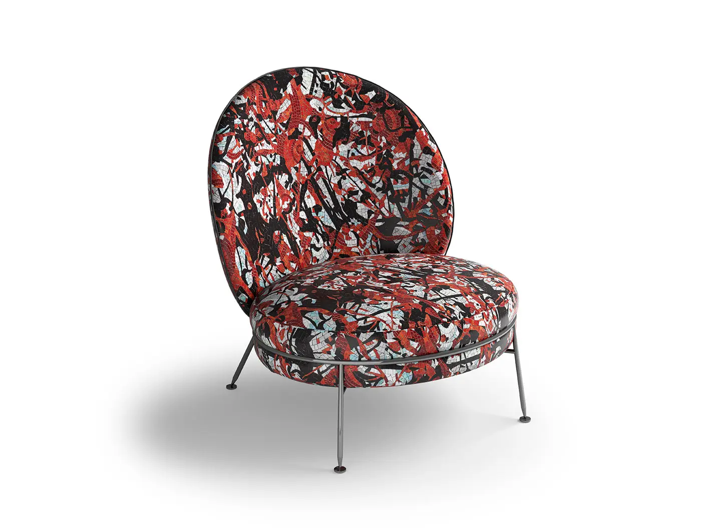 Amaretto Dripping Red Armchair