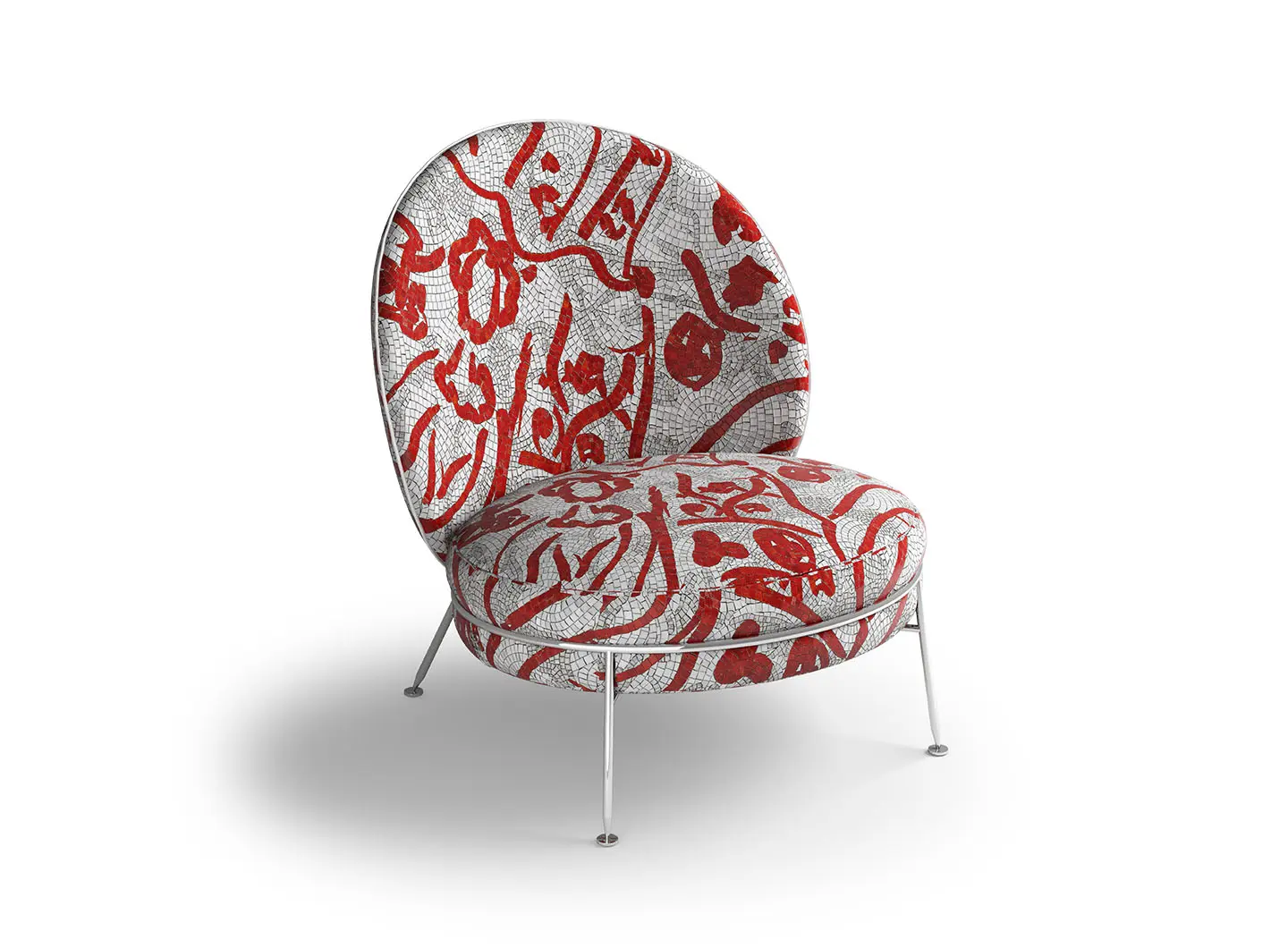 Amaretto Matis Red Armchair