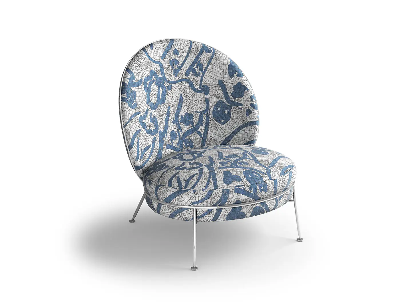 Amaretto Matis Blue Armchair