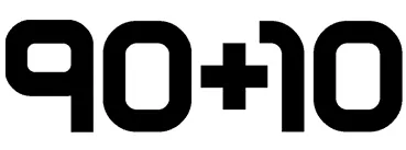 90+10 logo