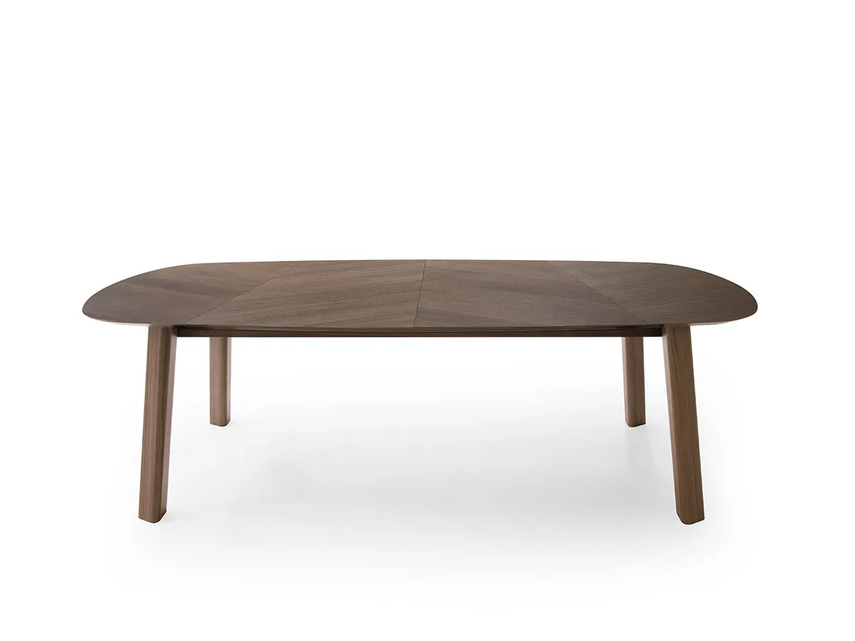 wooden table design emilio nanni per pianca