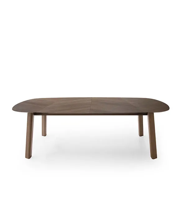 wooden table design emilio nanni per pianca