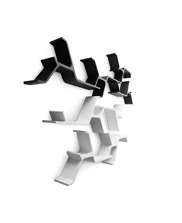 Sinapsi wall shelves by Horm