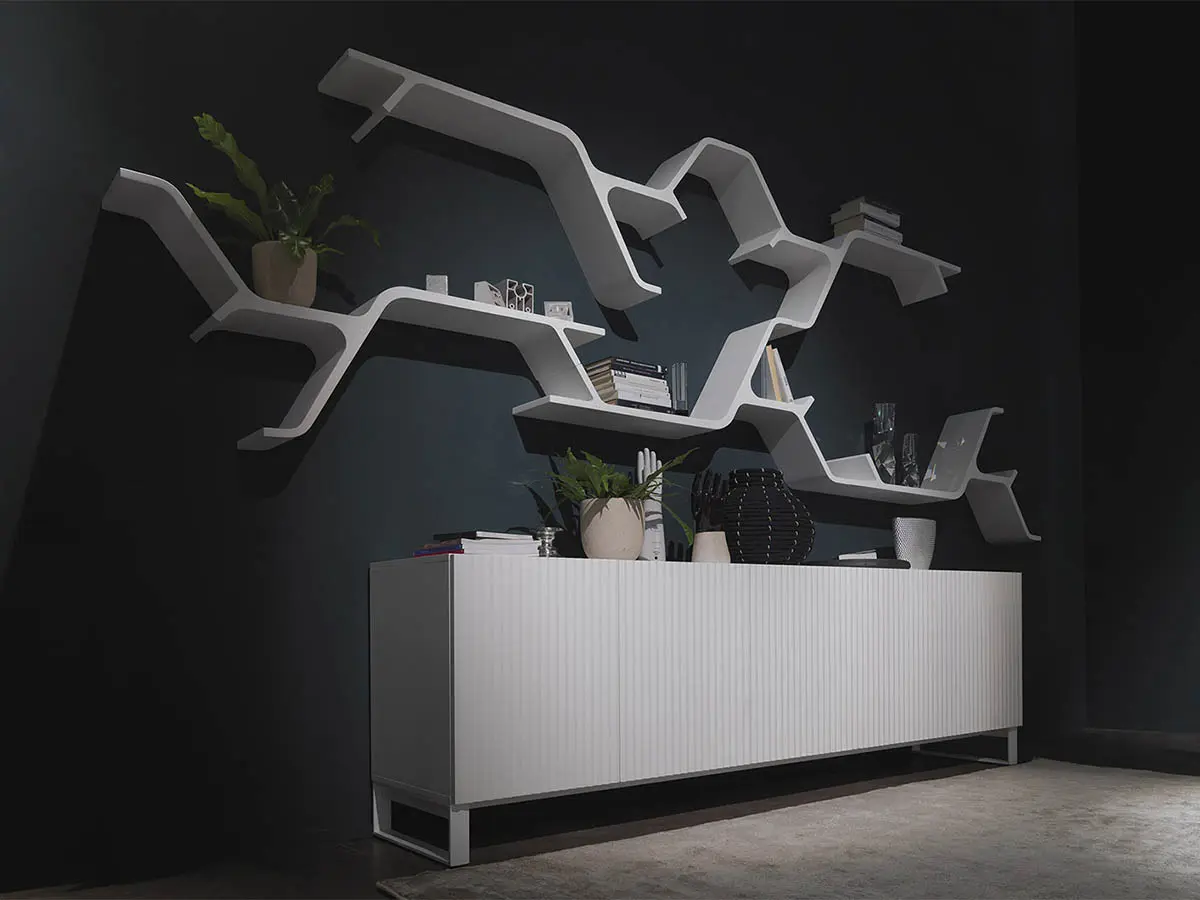 Sinapsi wall shelves by Horm