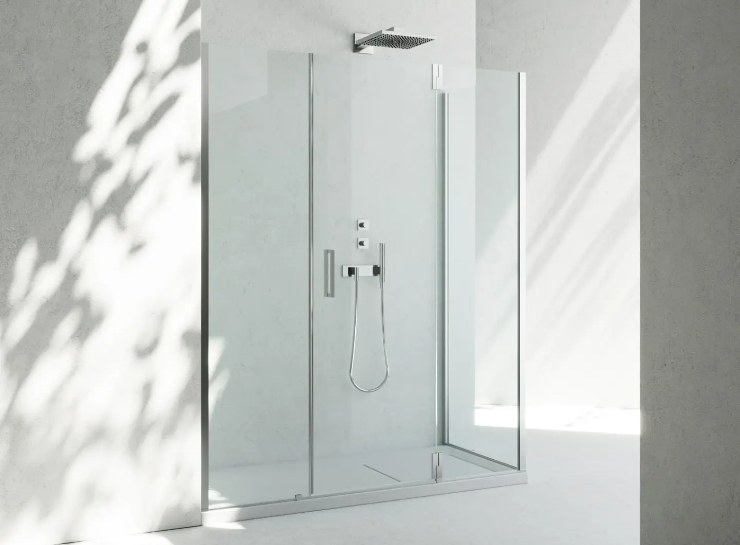 Vismaravetro - hinged shower enclosure - SuperSintesi collection