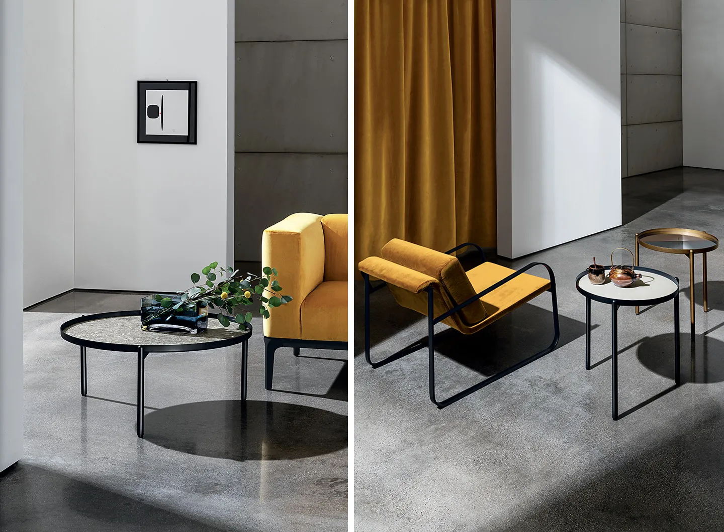 SOVET ITALIA Campos coffee tables designed by Altherr Désile Park