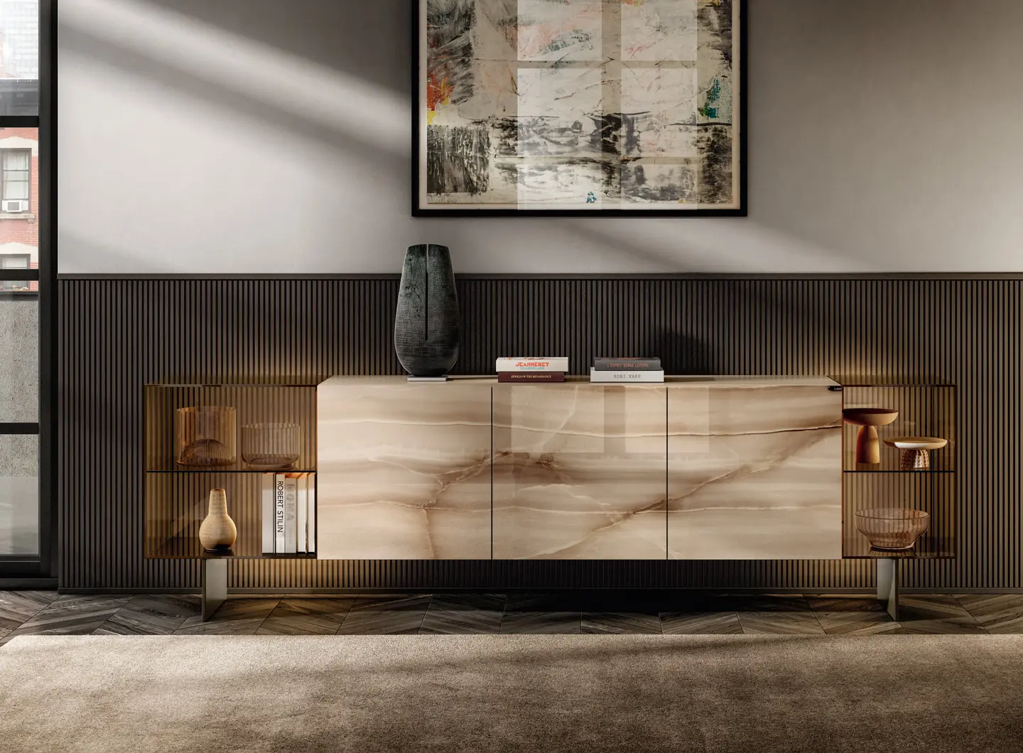 Slider 36e8 Glass Sideboard LAGO