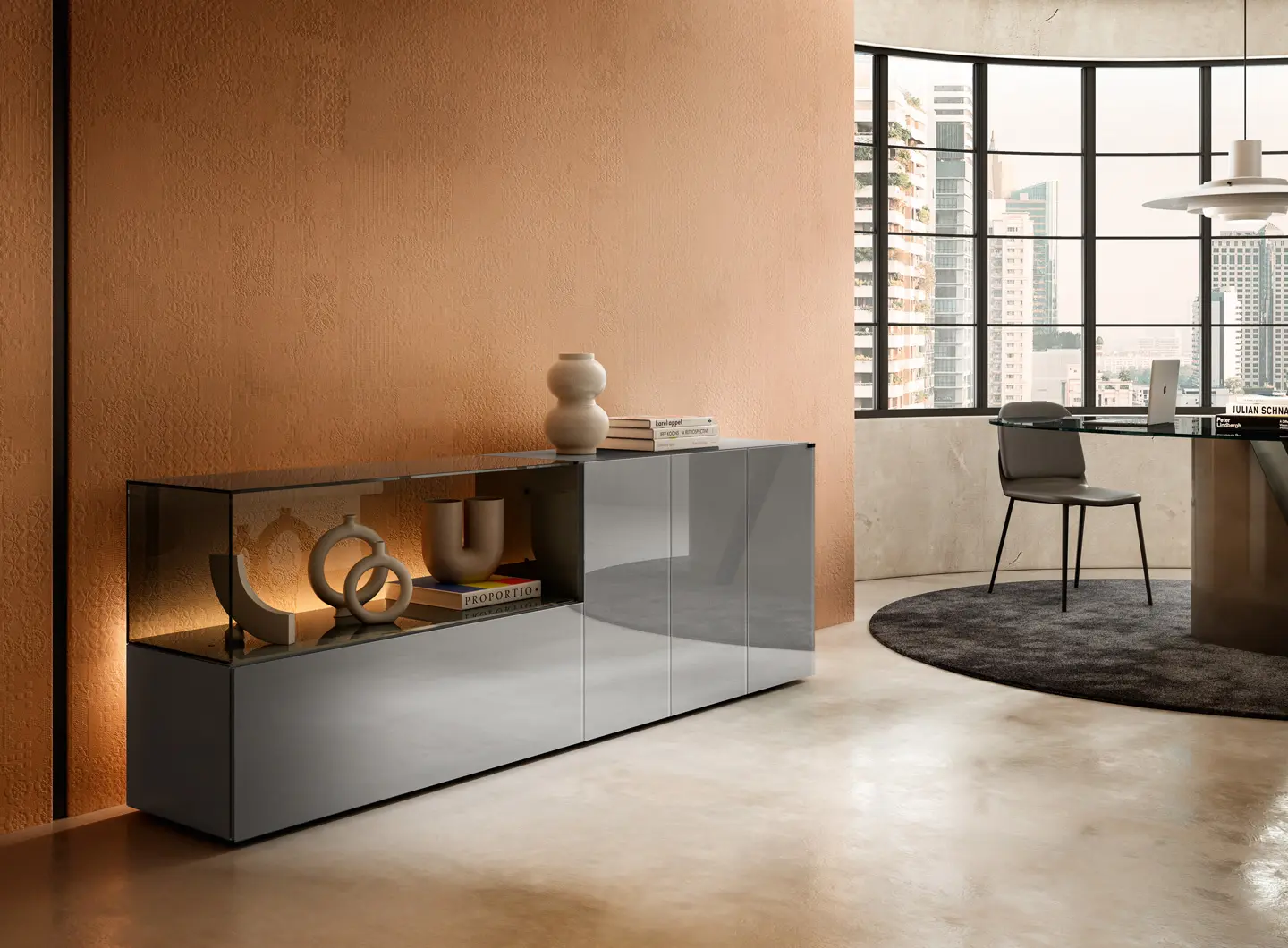 Slider 36e8 Glass Sideboard LAGO