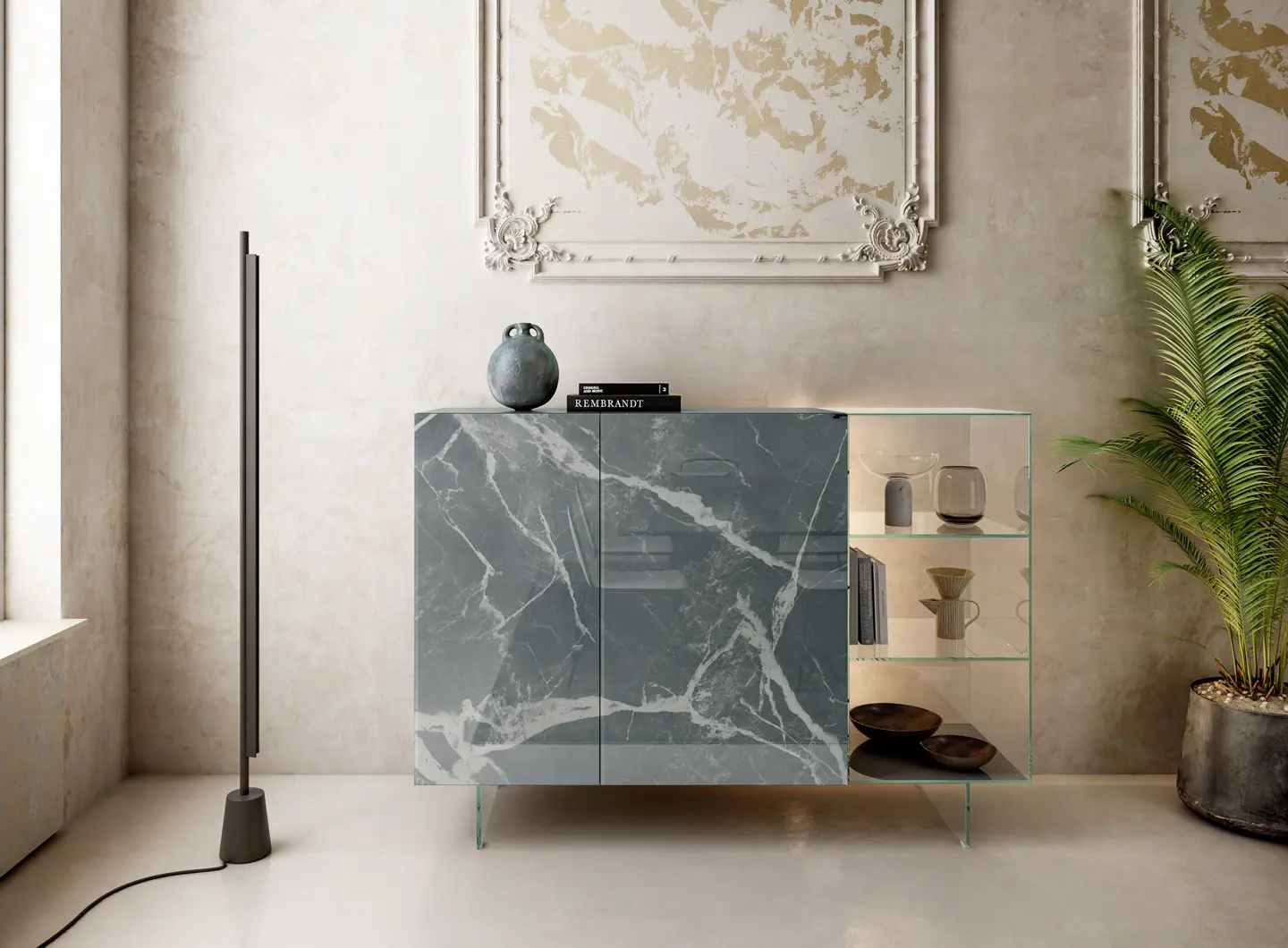 Slider 36e8 Glass Sideboard LAGO