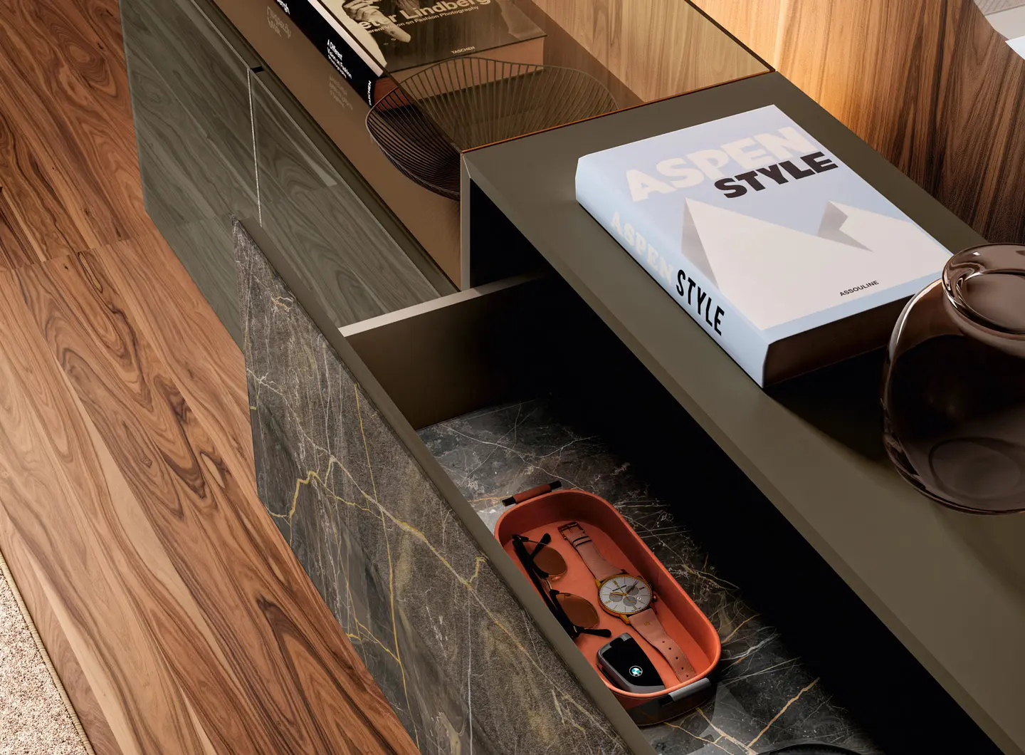 Slider 36e8 Glass SIdeboard LAGO