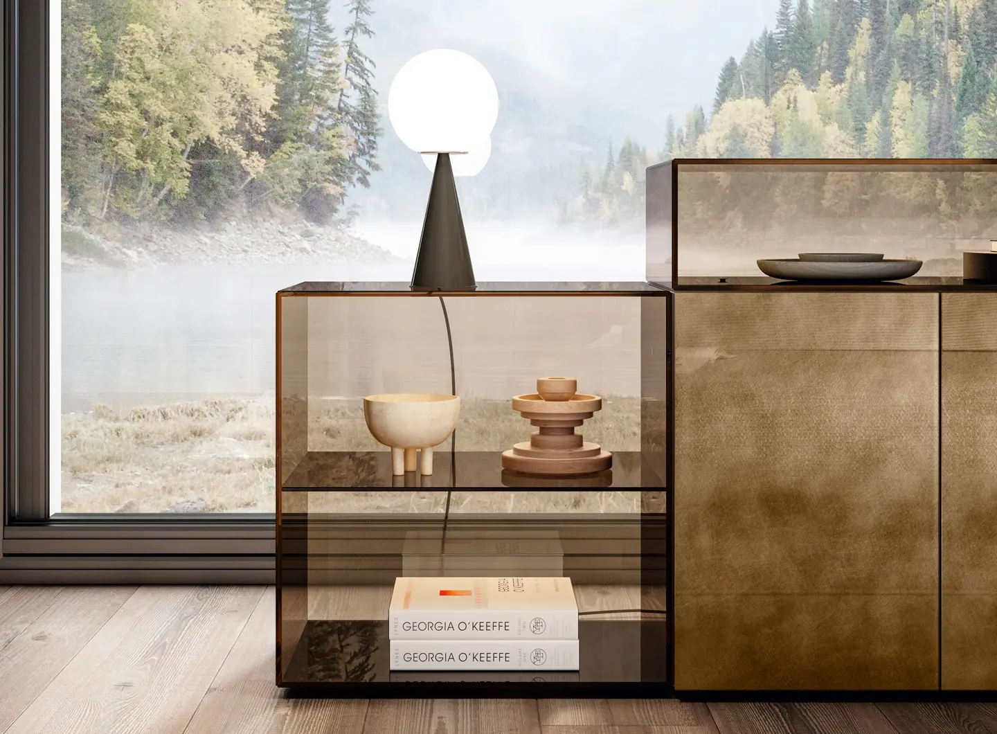 Slider 36e8 Glass SIdeboard LAGO