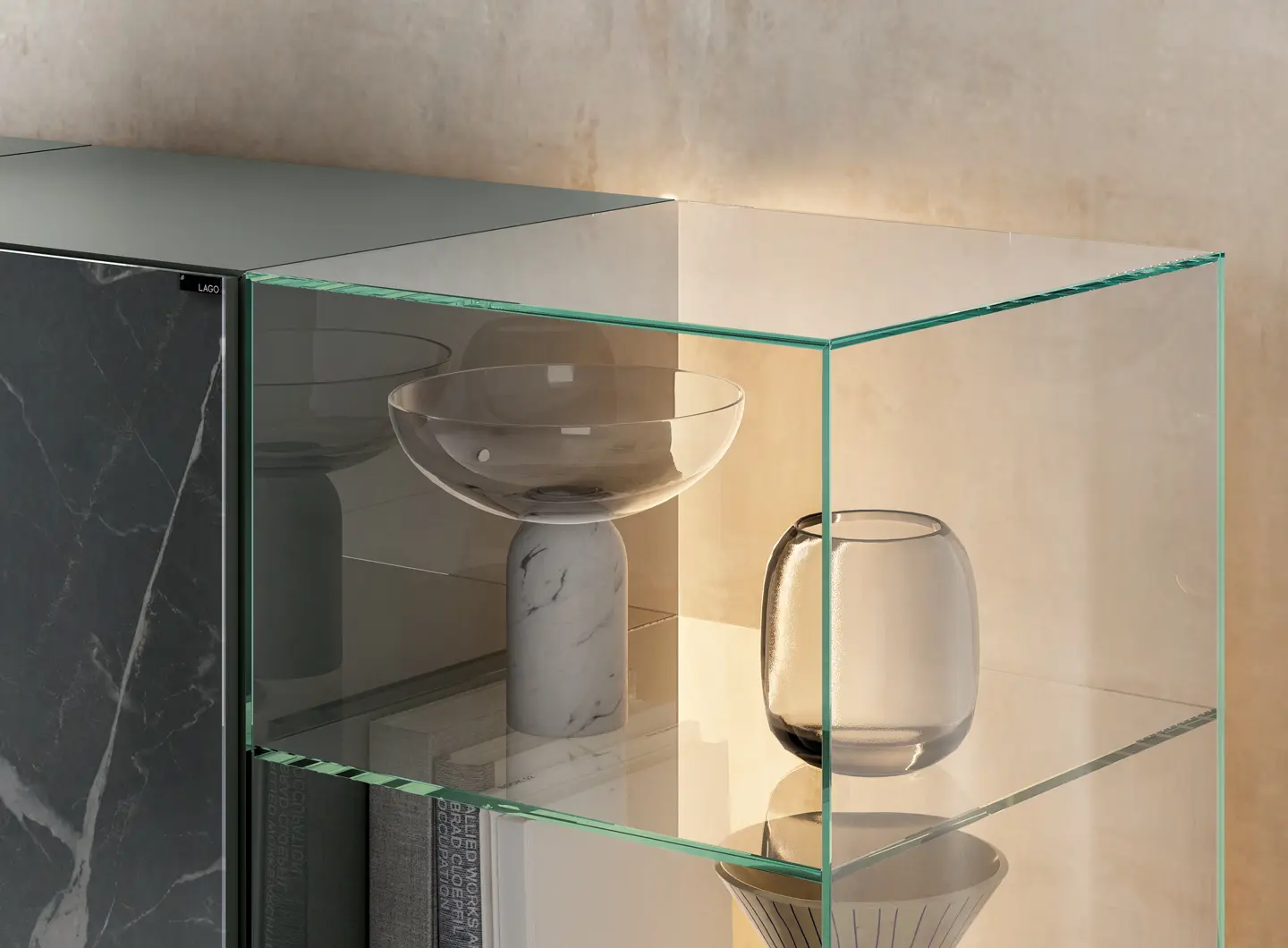 Slider 36e8 Glass SIdeboard LAGO