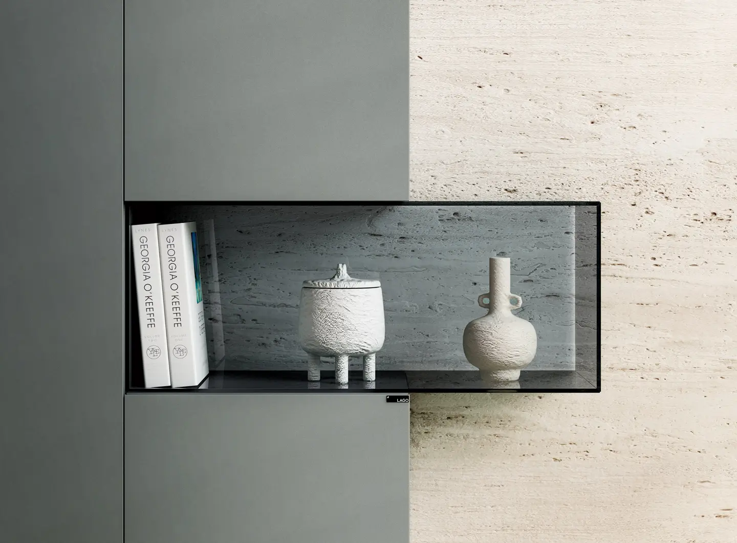 Slider 36e8 Glass SIdeboard LAGO