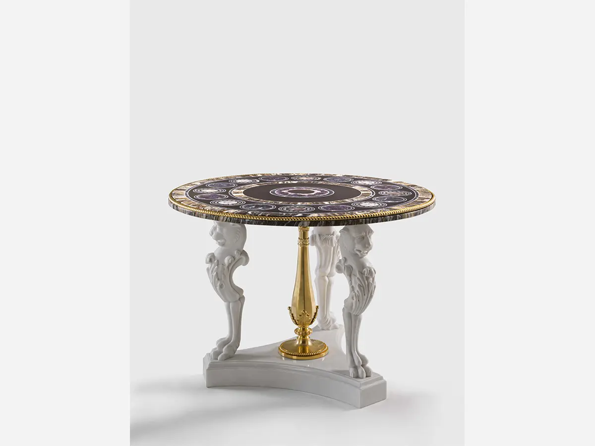 KR.2270.4 - Center table neoclassic style - Pozzoli s.r.l.