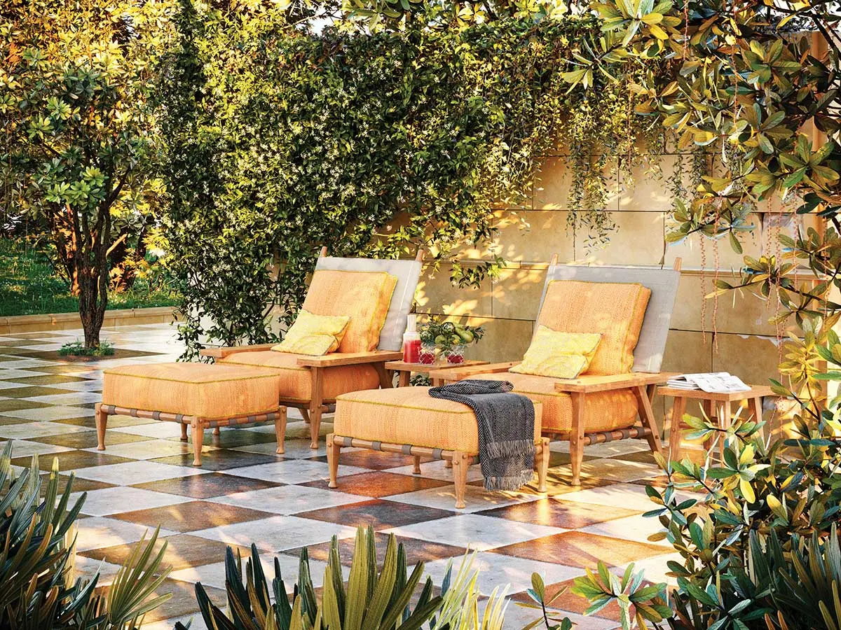 Serengeti Lounge Chairs, Ottomans, and Side Tables by Philippe Starck