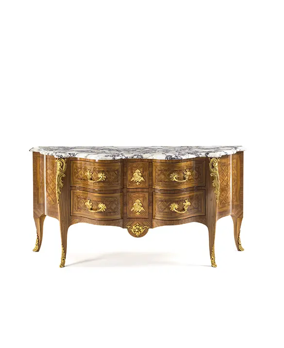 Pozzoli s.r.l. - Chest of drawers regence " EN ARBALETE "