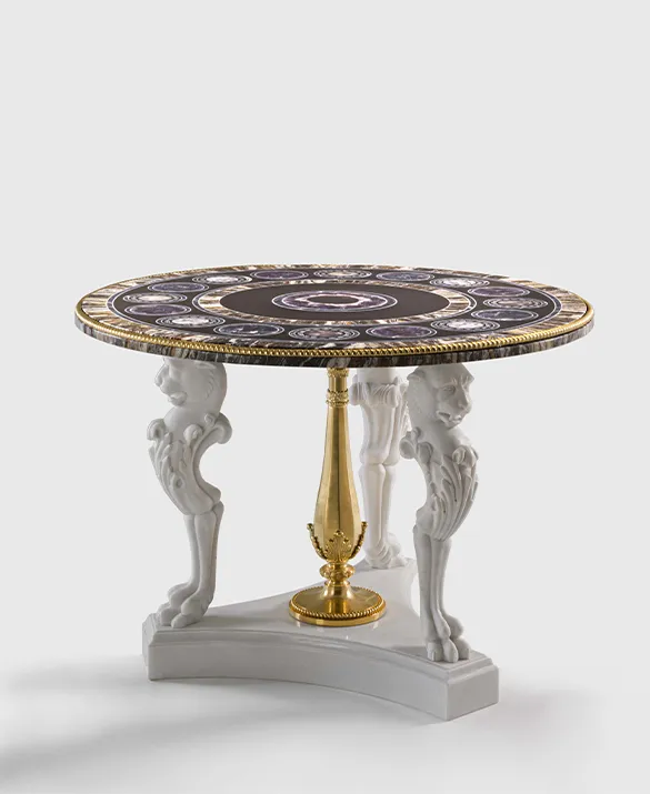 KR.2270.4 - Center table neoclassic style - Pozzoli s.r.l.