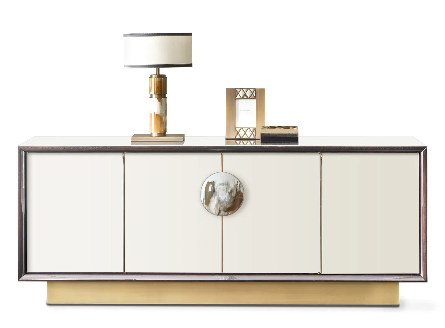 Arcahorn - Helios cabinet in ivory lacquer