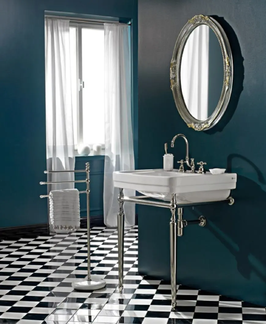 Sbordoni 1910 - Lavabo Neoclassica con struttura metallica.