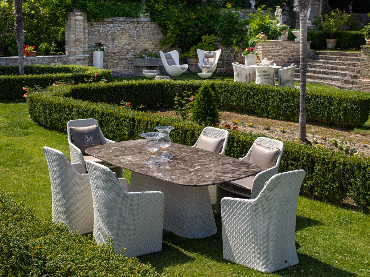 Kenzia dining table – Samuele Mazza Outdoor Collection