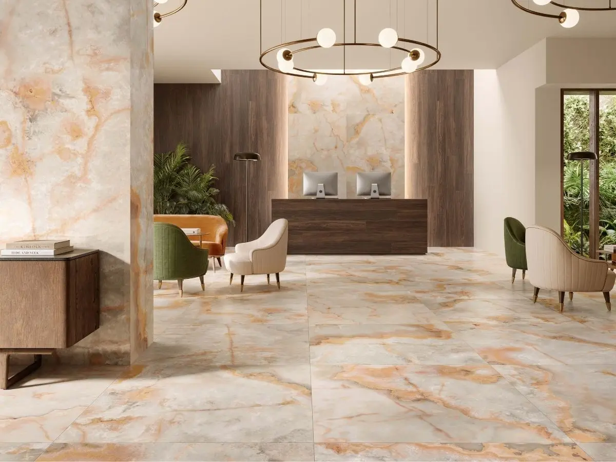 Marmoker and Onici porcelain stoneware - Casalgrande Padana