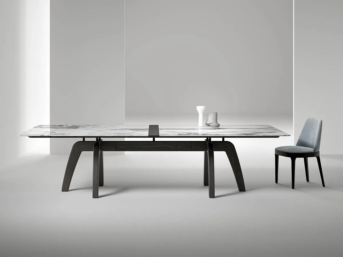 laurameroni design rectangular table feel customizable in wood and marble