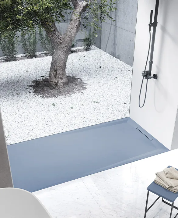 Flow Zero resin shower tray