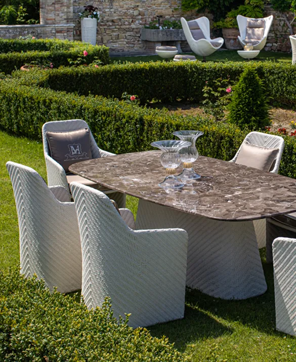 Kenzia dining table – Samuele Mazza Outdoor Collection
