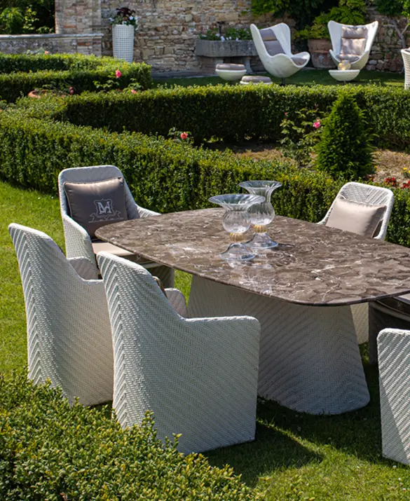 Kenzia dining table – Samuele Mazza Outdoor Collection