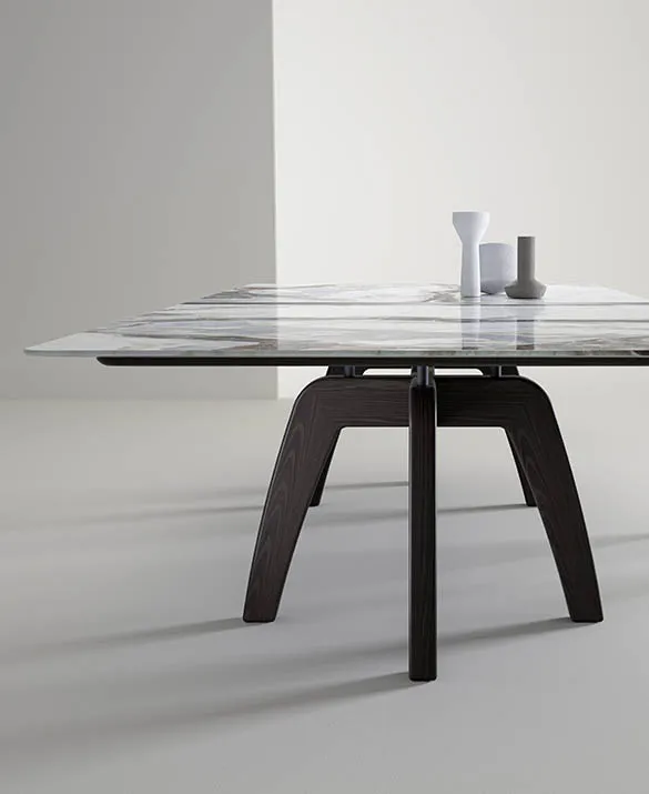 laurameroni design rectangular table feel customizable in wood and marble