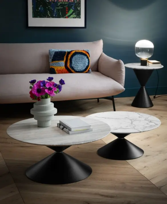 coffee table clessidra design paolo vernier di midj in italy