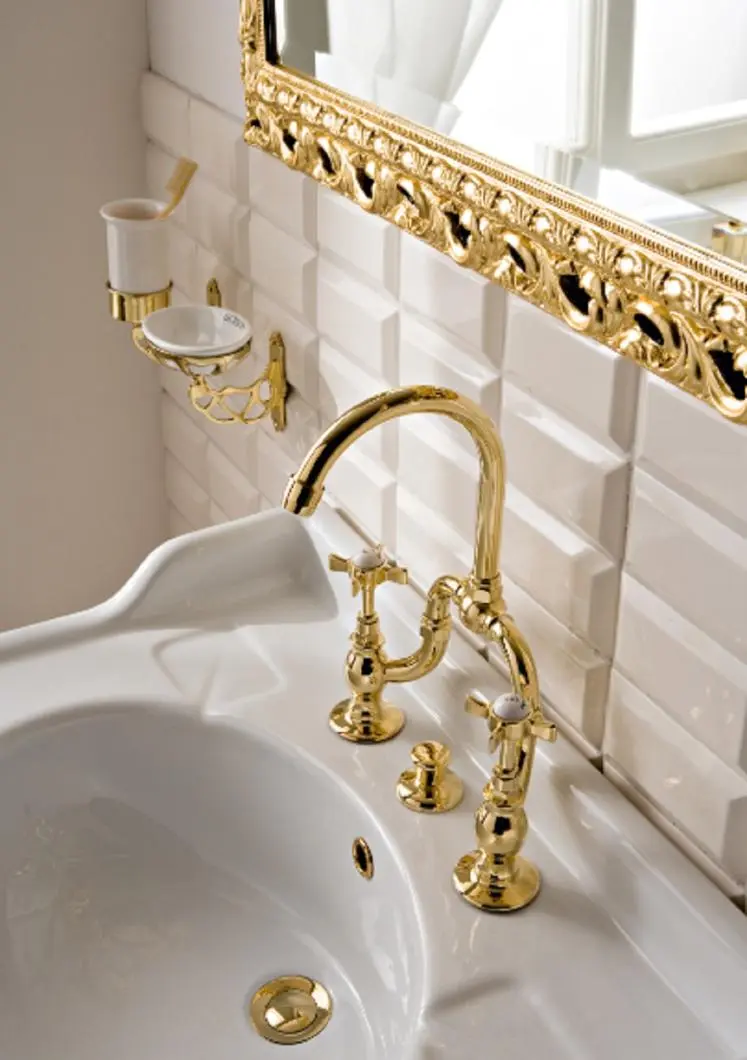 Sbordoni 1910 - Antica hole bridge basin mixer 