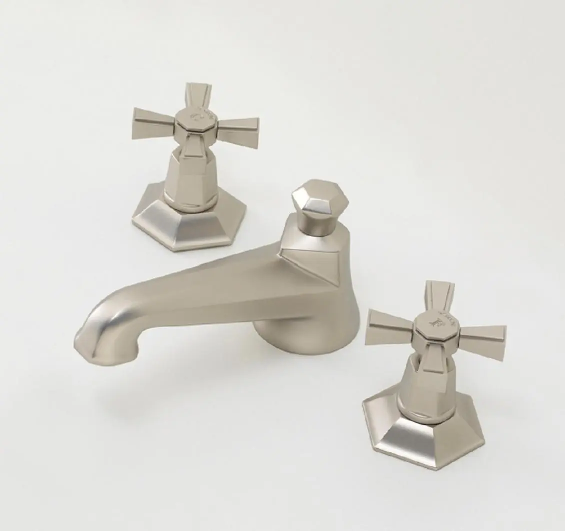 Sbordoni 1910 - Dèco Prestige 3 hole basin mixer with Nickel finish.