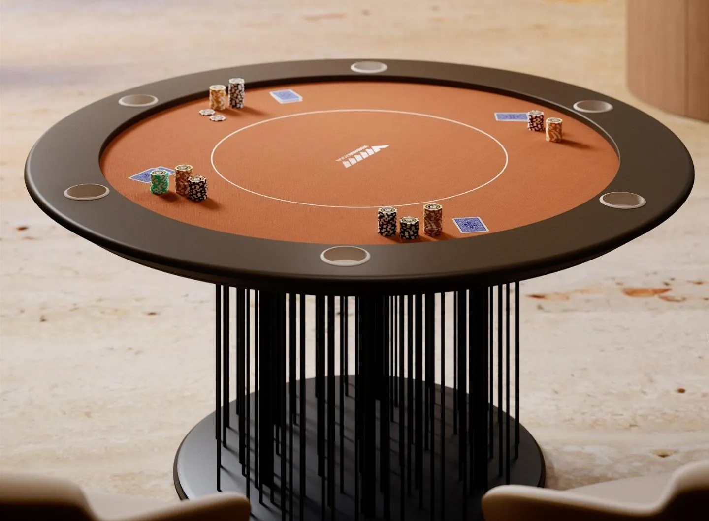 Tavolo Poker Rotondo Shanghai Vismara Design