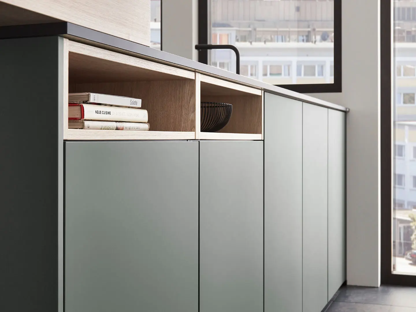 EASYTOUCH, Mineral Green ultra matt, Lacquered Laminate 