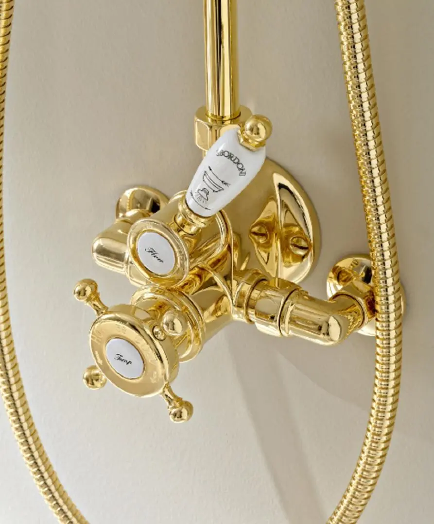 Sbordoni 1910 - Londra external shower thermostatic mixer.