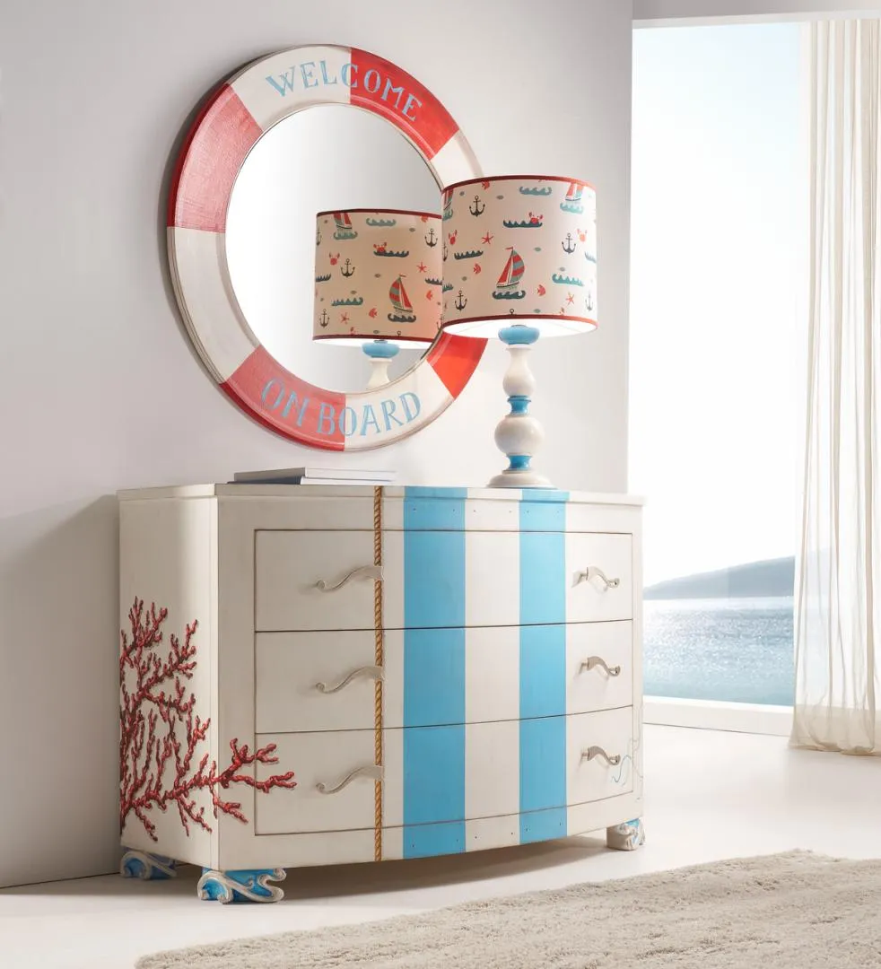 Florentine Chest of drawers and Mirror