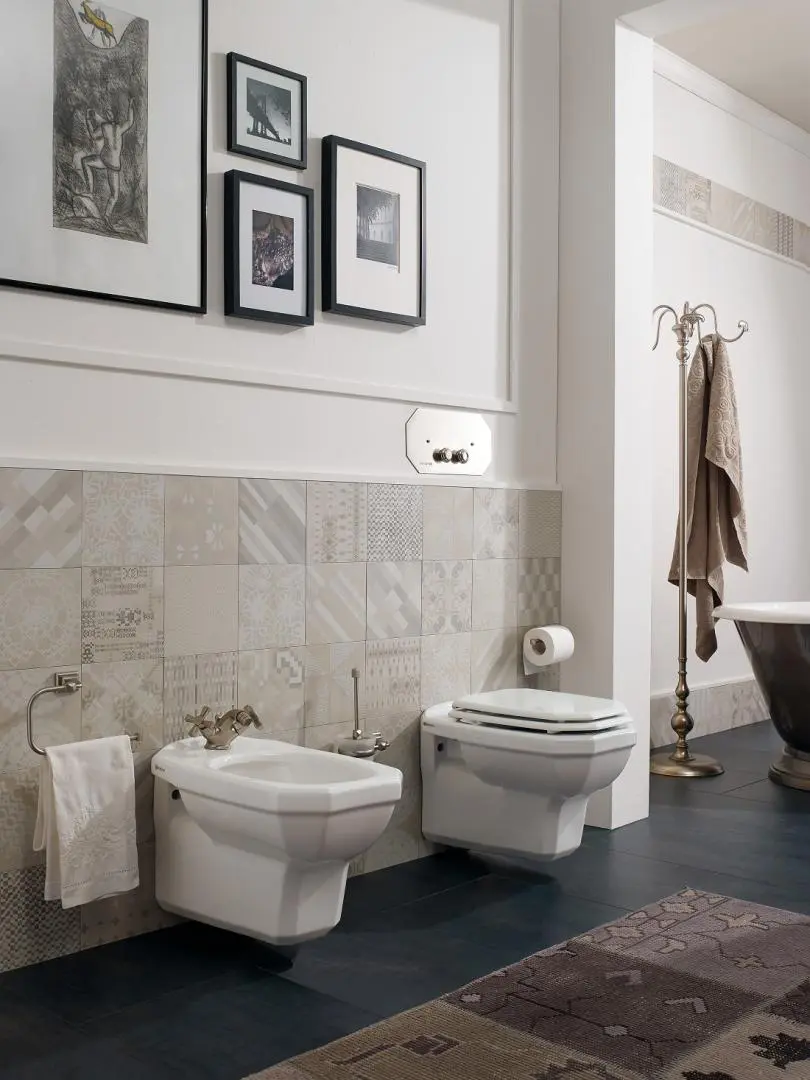 Sbordoni 1910 - Romana wall hung pan and bidet